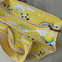 Panda Mini Quilted Cotton Tote Bag