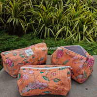 Garden Bloom Quilted Utility Pouches - Set of 3