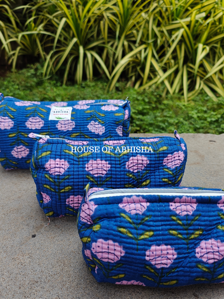 Aurelia Quilted Utility Pouches - Set of 3