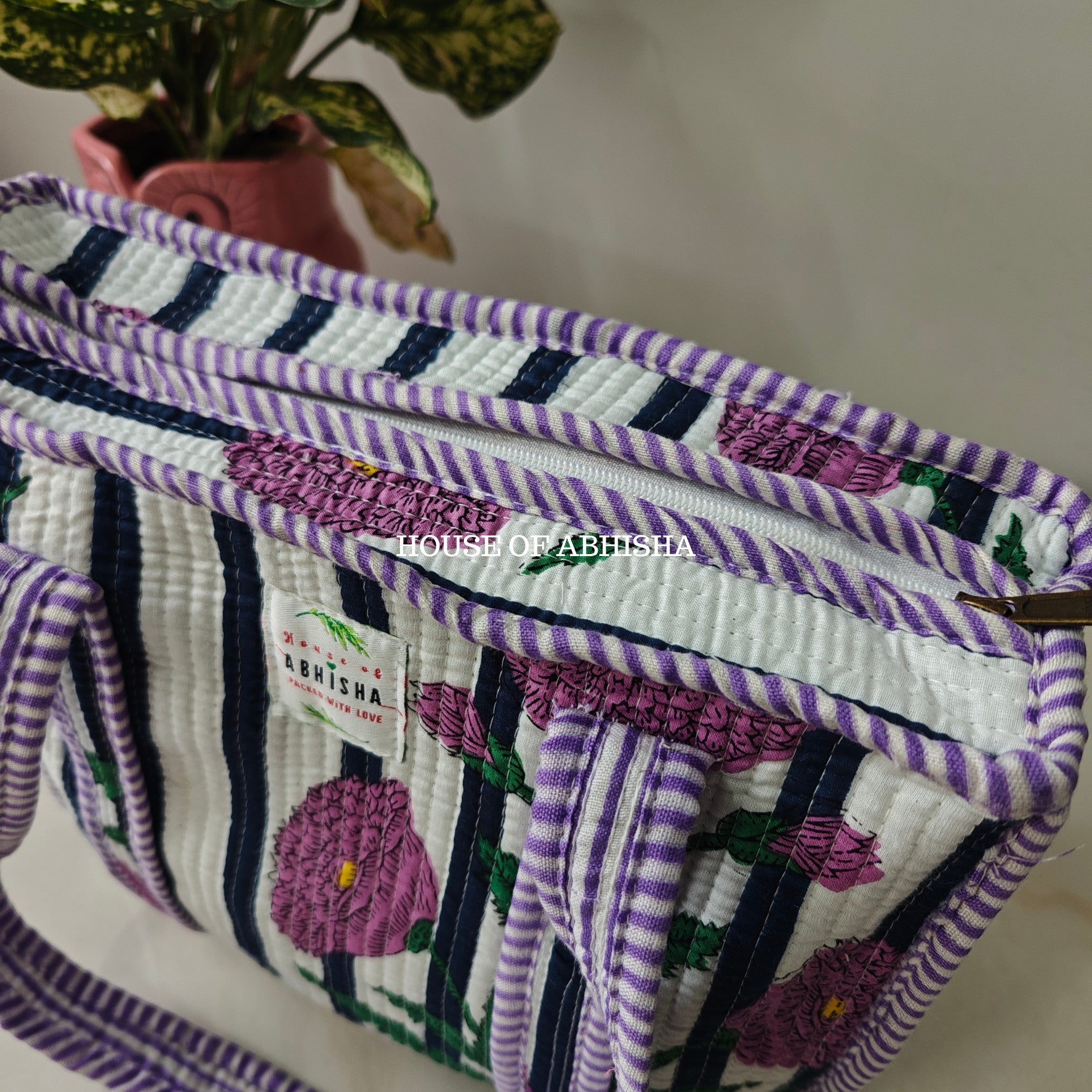 Anouk Mini Quilted Cotton Tote Bag