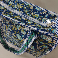 Iris Mini Quilted Cotton Tote Bag