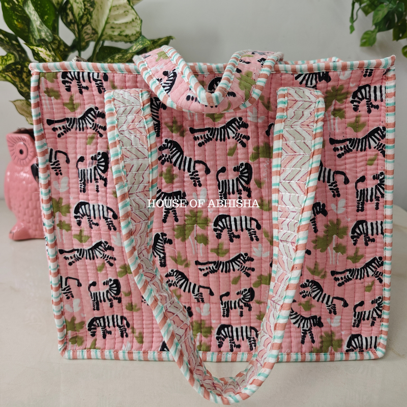 Marty Mini Quilted Cotton Tote Bag
