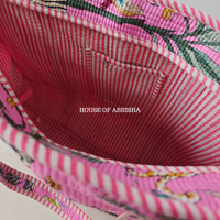 Pink Jungle Quilted Cotton Tote Bag