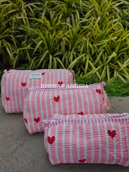 Bloomfield Quilted Utility Pouches - Set of 3