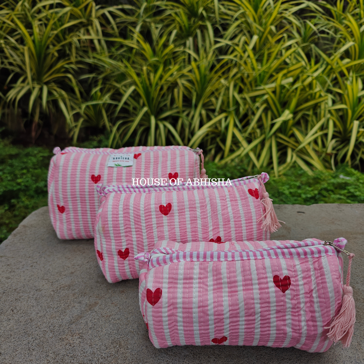 Bloomfield Quilted Utility Pouches - Set of 3
