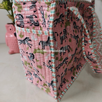 Marty Mini Quilted Cotton Tote Bag