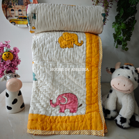 Little Haven Handblock Printed Mulmul Kids Quilt