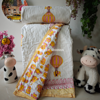 Wonderfolk Handblock Printed Mulmul Kids Quilt