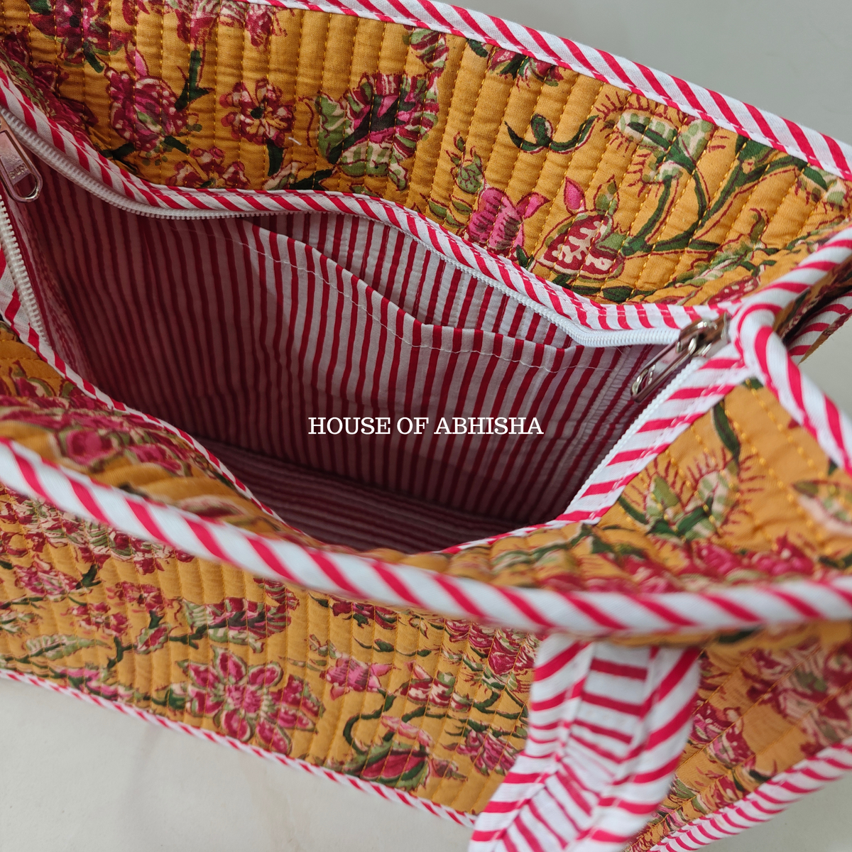 Genda Mini Quilted Cotton Tote Bag