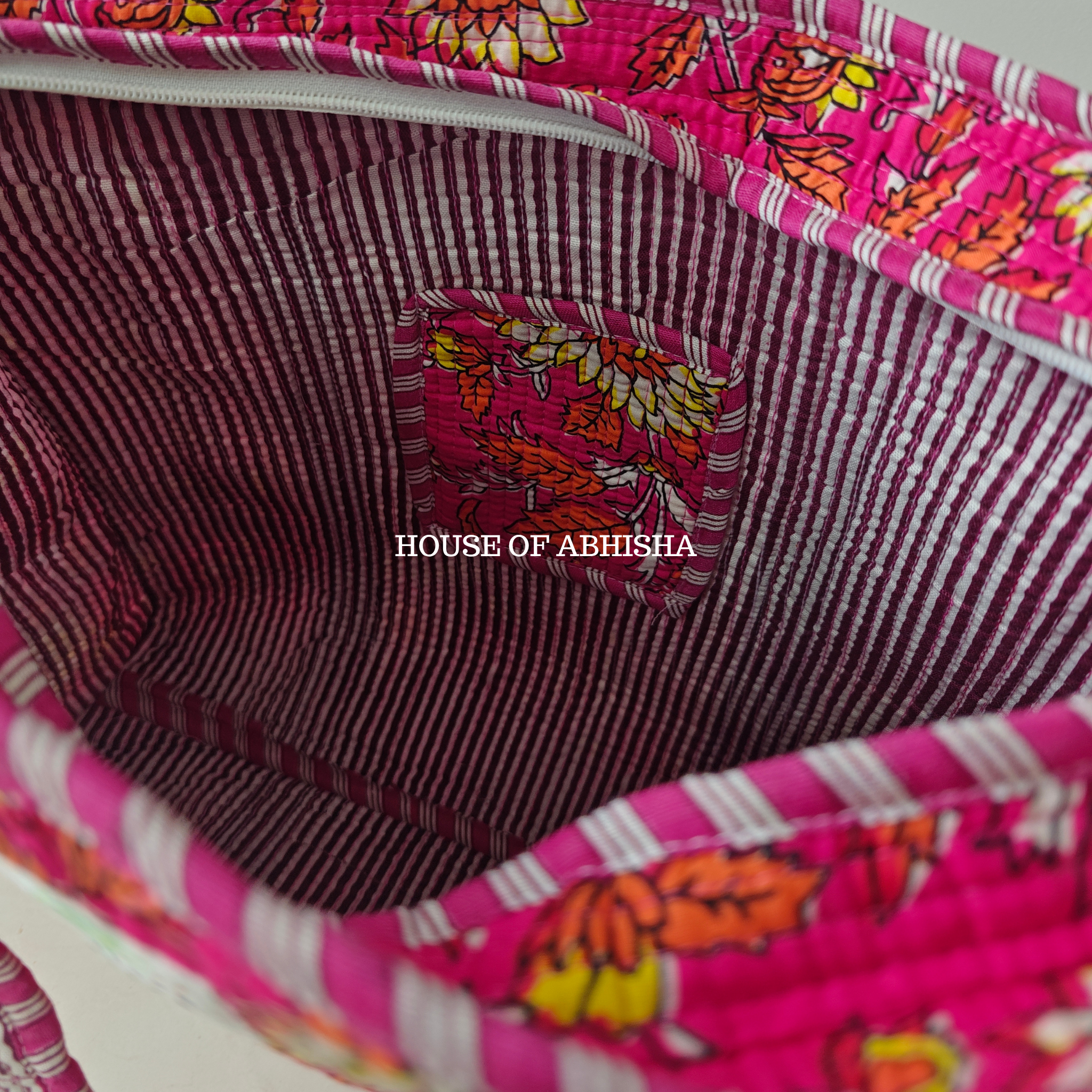 Mehar Quilted Cotton Tote Bag