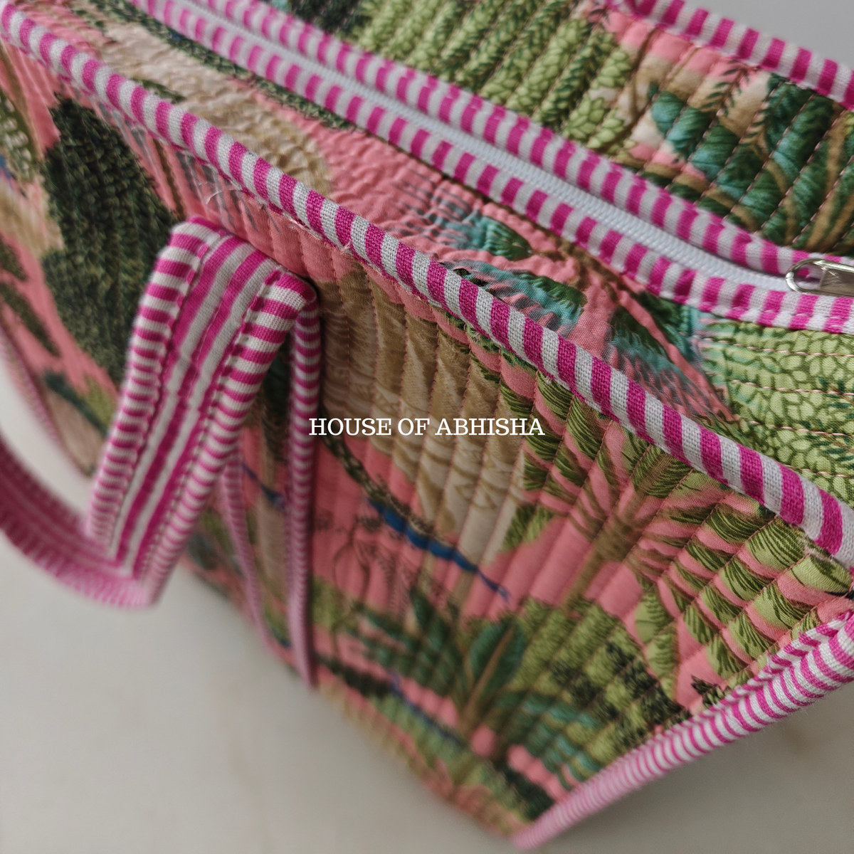 Rani Bagh Quilted Cotton Tote Bag