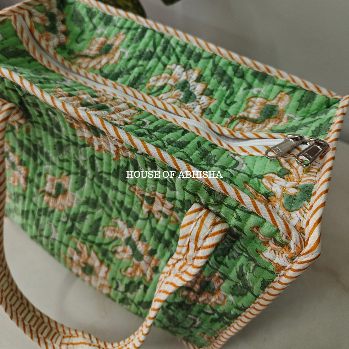 Bageecha Mini Quilted Cotton Tote Bag