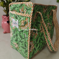 Bageecha Mini Quilted Cotton Tote Bag