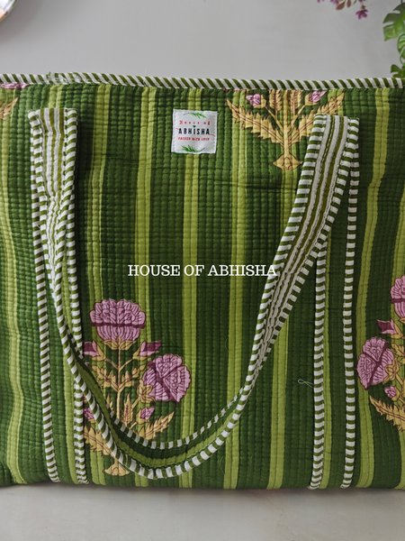 The Adaa Quilted Cotton Tote Bag