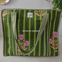 The Adaa Quilted Cotton Tote Bag