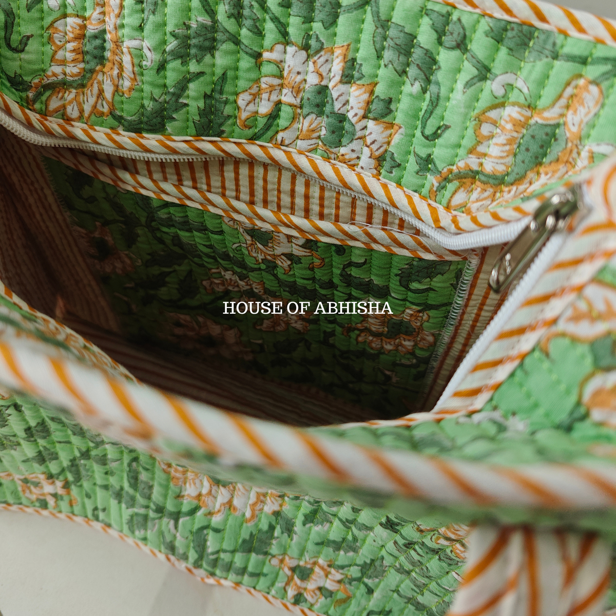 Bageecha Mini Quilted Cotton Tote Bag