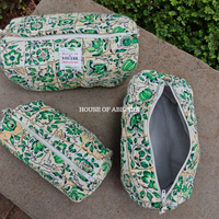 Madhuban Quilted Cotton Tote Bag + Pouch (Set of 3) Combo