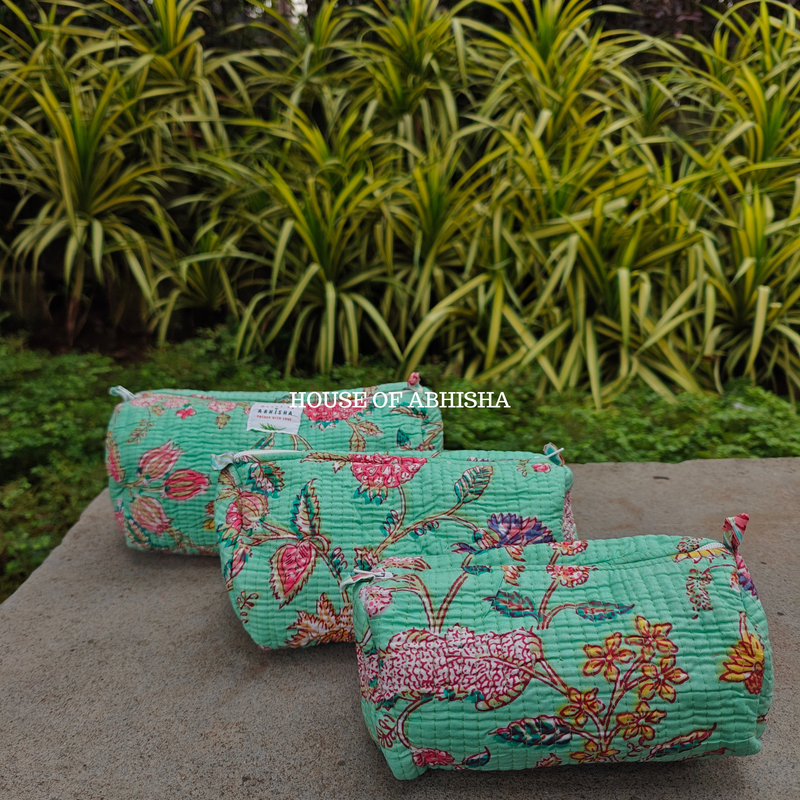 Meher Quilted Utility Pouches - Set of 3