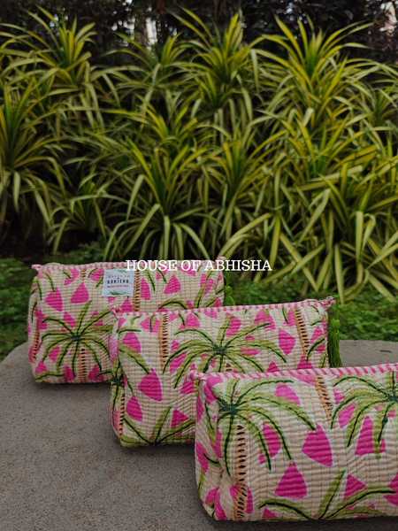 Amaya Quilted Utility Pouches - Set of 3