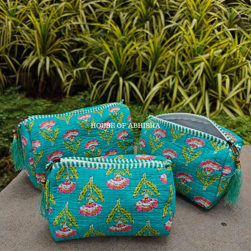 Khilti Quilted Utility Pouches - Set of 3