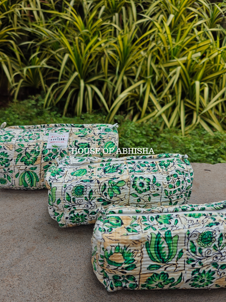 Wild Whimsy Quilted Utility Pouches - Set of 3