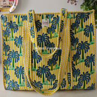 Palmera Quilted Cotton Tote Bag