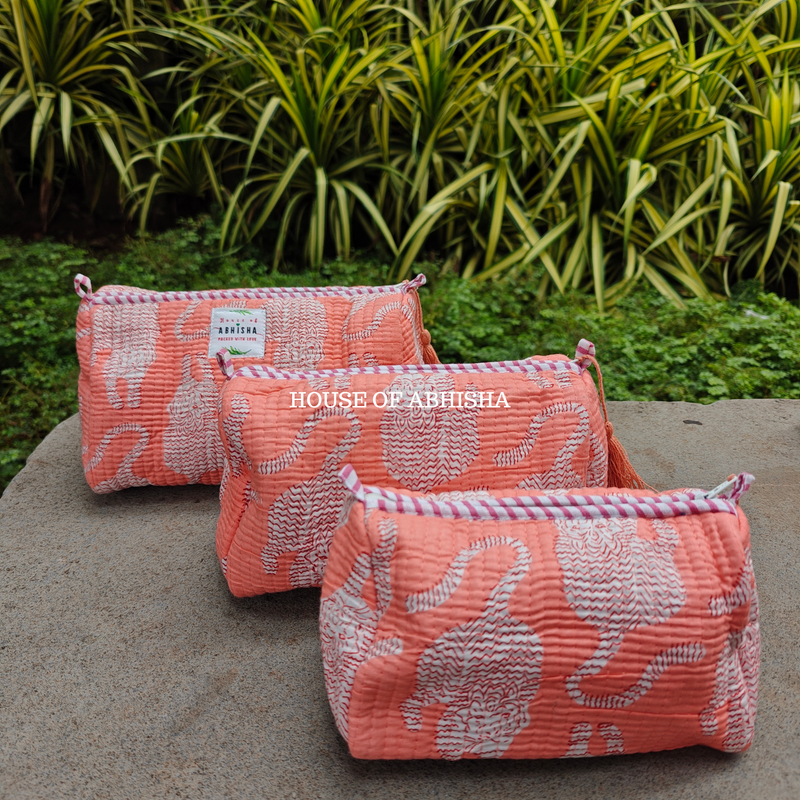 Into the Wild Quilted Utility Pouches - Set of 3