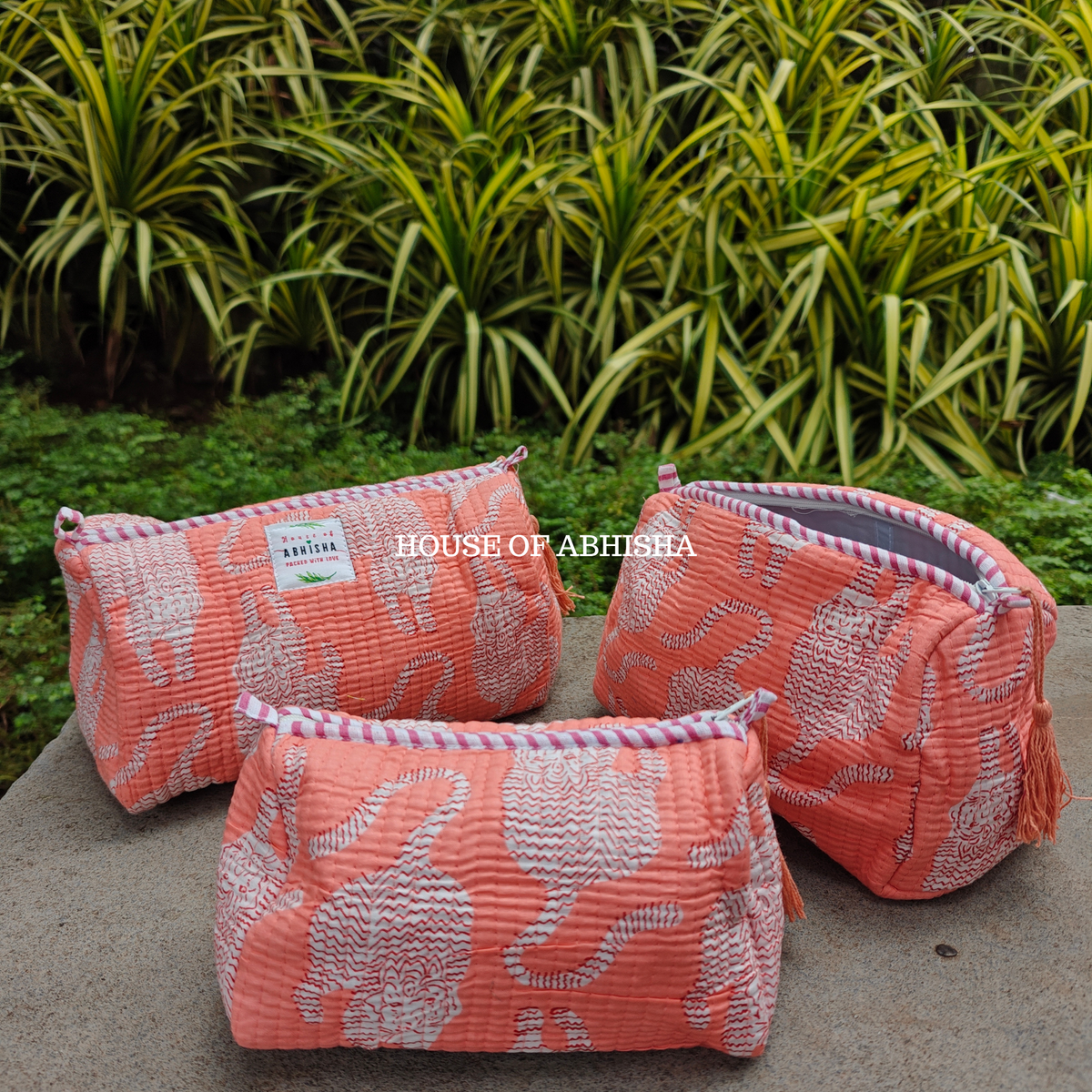 Into the Wild Quilted Utility Pouches - Set of 3