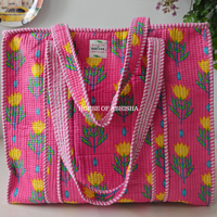 The Gul Quilted Cotton Tote Bag