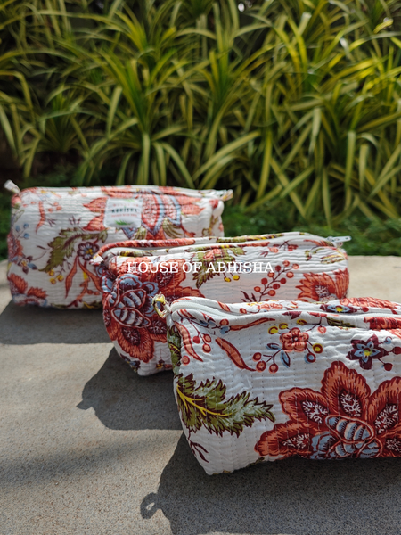 Liora Trio Quilted Utility Pouches - Set of 3
