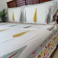 Madhuban Hand Block Premium Bedsheet Set