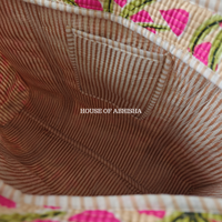 Tropical Garden Quilted Cotton Tote Bag