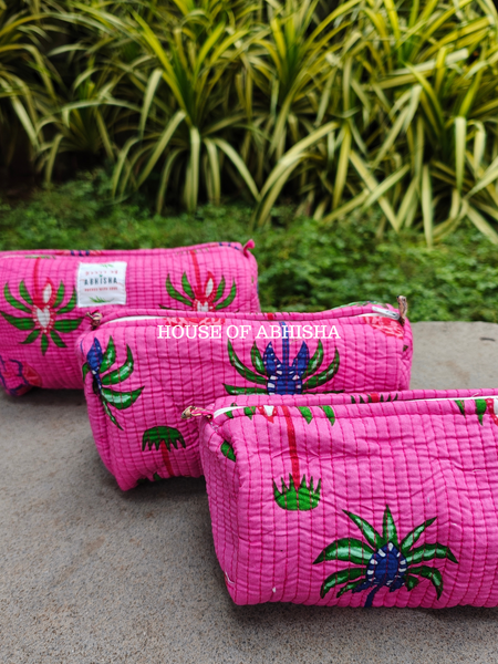 Nayaara Quilted Utility Pouches - Set of 3