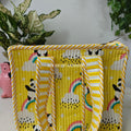 Panda Mini Quilted Cotton Tote Bag