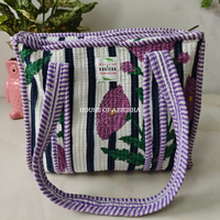 Anouk Mini Quilted Cotton Tote Bag