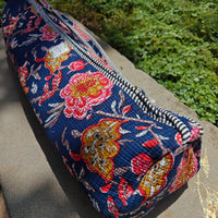 Sprig Handblock Printed Quilted Yoga Mat Bag