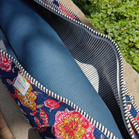 Sprig Handblock Printed Quilted Yoga Mat Bag
