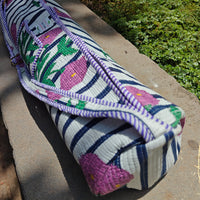 Purple Rush Handblock Printed Quilted Yoga Mat Bag