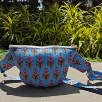 Averi Handblock Printed Quilted Crossbody Bag