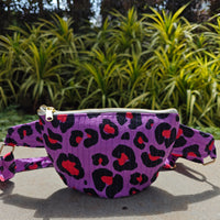 Leopard Handblock Printed Quilted Crossbody Bag