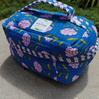 Kyari Handblock Printed Quilted Vanity Bag