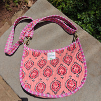 Nazm Handblock Printed Quilted Sling Bag