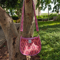 Nazm Handblock Printed Quilted Sling Bag