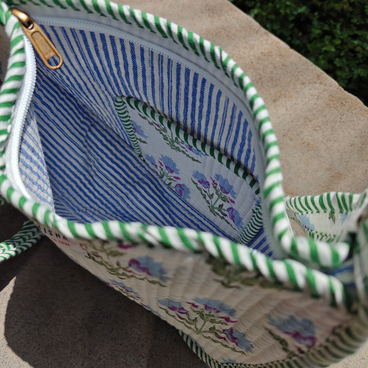 Tarang Handblock Printed Quilted Sling Bag