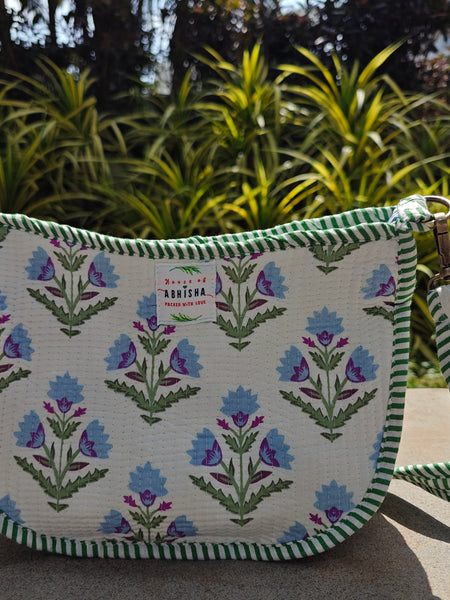 Tarang Handblock Printed Quilted Sling Bag