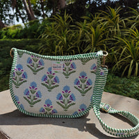 Tarang Handblock Printed Quilted Sling Bag