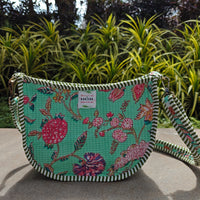 Rangoli Handblock Printed Quilted Sling Bag