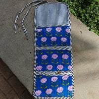 Phool Handblock Printed Quilted Foldable Pouch