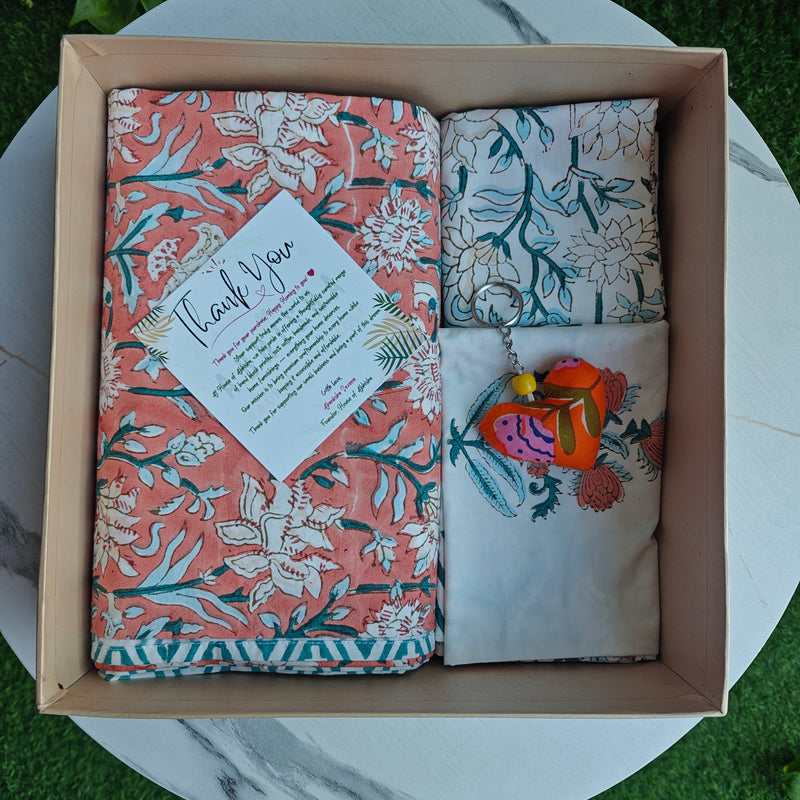 Block Print Bedding Gift Set
