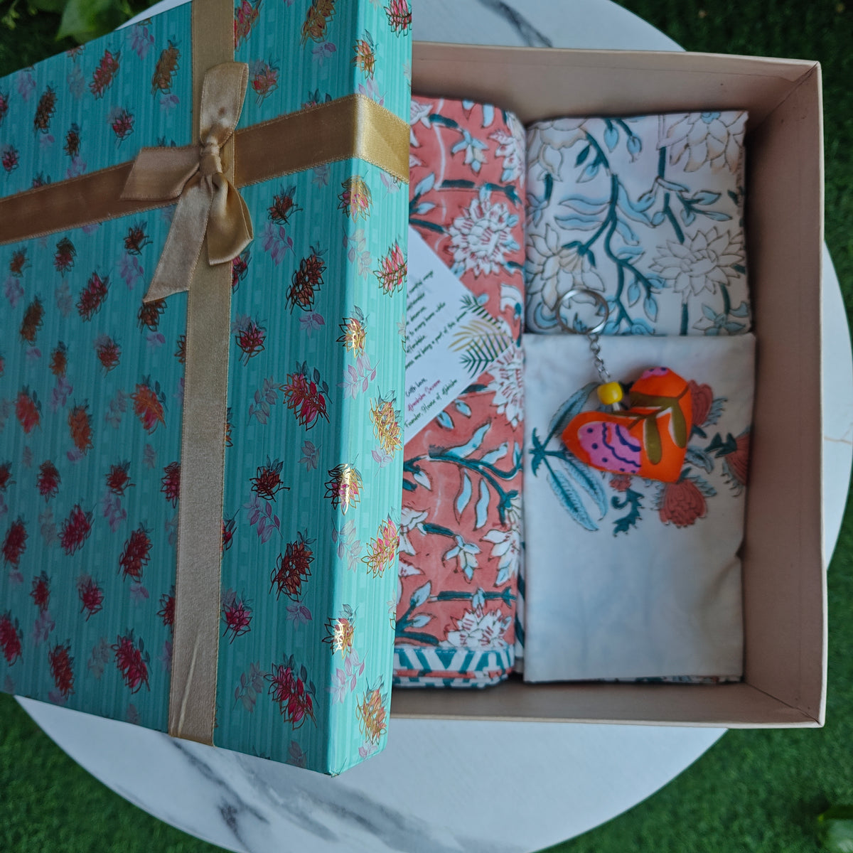 Block Print Bedding Gift Set